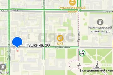 Фото №2: Земельный участок 4.55 сот. - Краснодар, мкр. Центральный, ул. имени Пушкина, 20