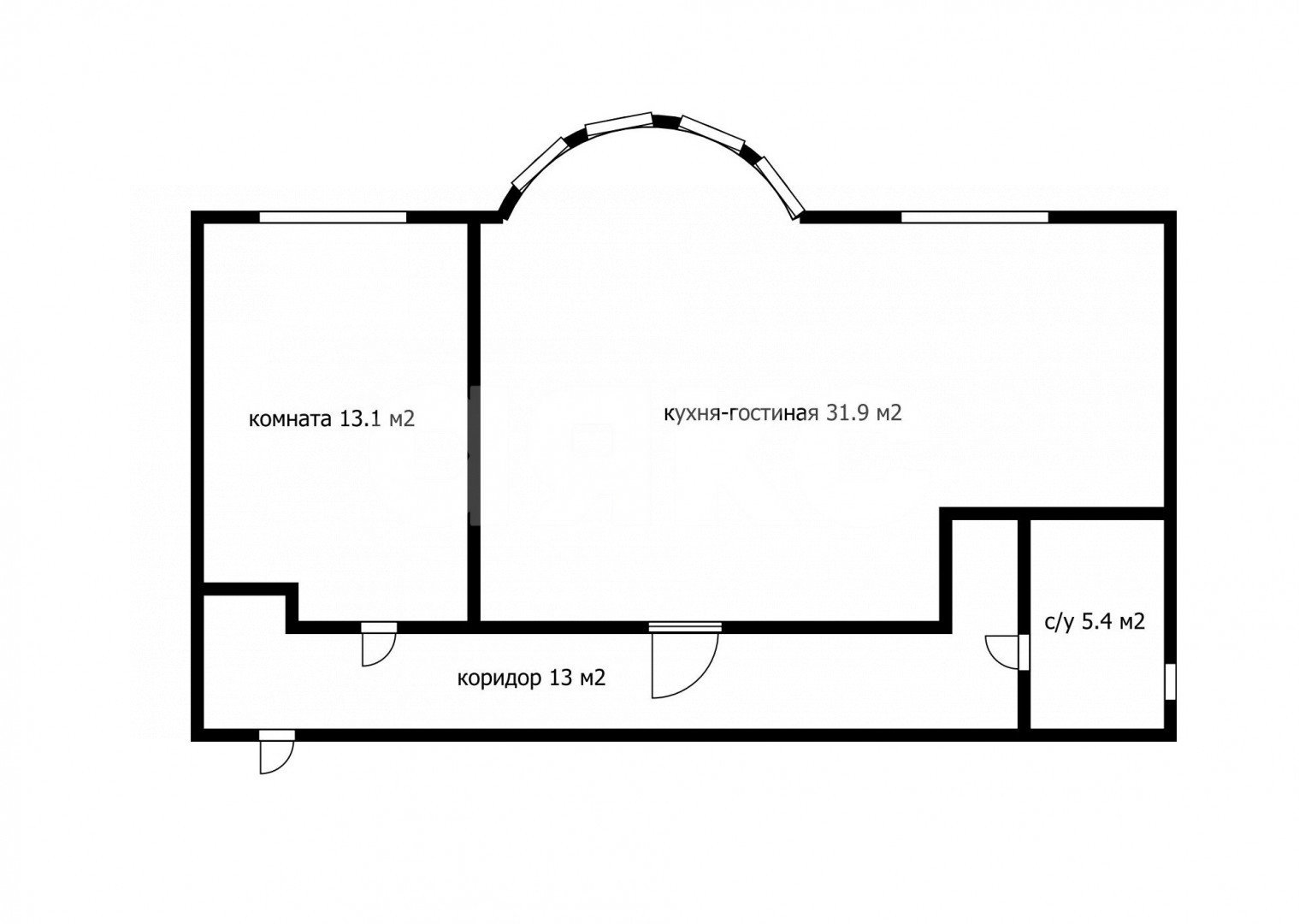 Фото №17: 2-комнатная квартира 59 м² - Геленджик, Магилат, мкр. Магилат, ул. Приветливая, 44