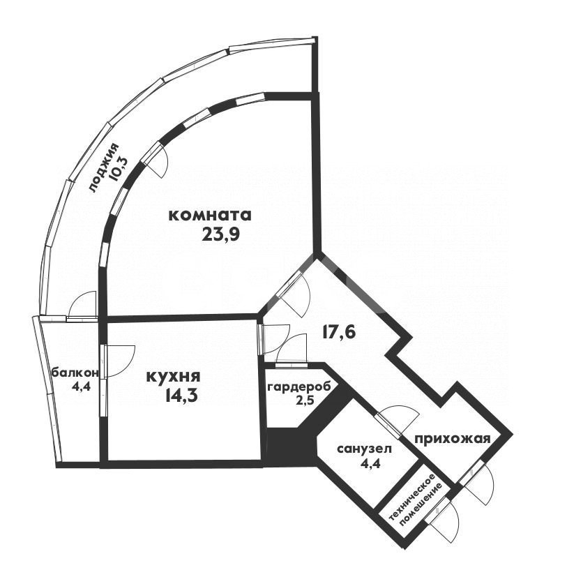 Фото №24: 1-комнатная квартира 74 м² - Геленджик, ул. Шмидта, 8