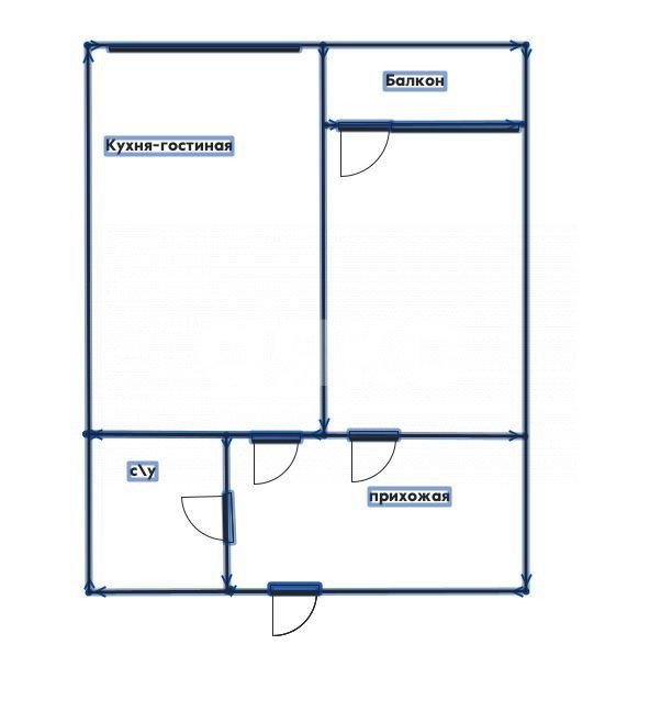 Фото №7: 1-комнатная квартира 52 м² - Геленджик, мкр. жилой комплекс Лазурный, ул. Туристическая, 3к1