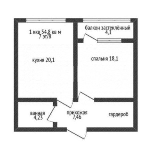 Фото №1: 1-комнатная квартира 54 м² - Геленджик, Толстый Мыс, мкр. жилой комплекс Черноморский, ул. Крымская, 19к1